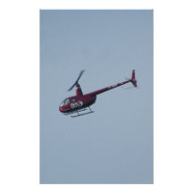 Red tourist helicopter. personalized stationery