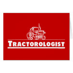 Red Tractor, Tractorologist Greeting Card
