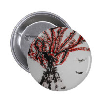 Red Tree and Birds buttons