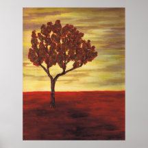 Red Tree Print