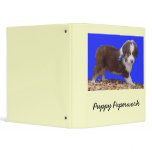 Red Tri Australian Shepherd Puppy Binder