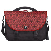 Red Triangle Honeycomb Pattern G217 Laptop Bags