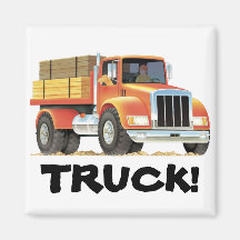 Red Truck Fridge Magnets