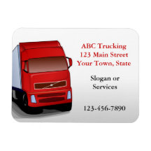 Red Truck Magnet