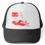 Red trucker cap hat