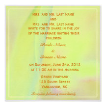 red tulip flower wedding invitation