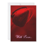 Red Tulip Invitation