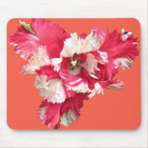 red tulip mouse pads