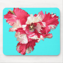 red tulip mouse pads