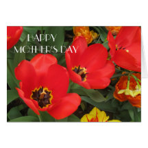 Red Tulips 2, Mother's Day Greeting Card