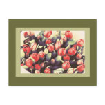 Red Tulips Bouquet, Postcard template