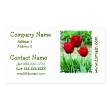 Red Tulips Business Cards