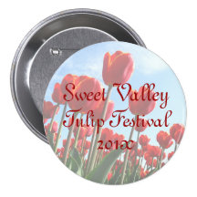 Red Tulips Buttons