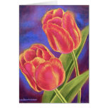 Red Tulips Flower Art - Multi Greeting Cards
