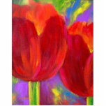 Red Tulips Flower Painting Art Photo Sculpture photo sculptures