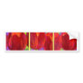 Red Tulips Flowers Art Painting - Multi Bumper Sticker