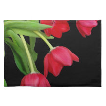 RED TULIPS PLACE SETTING PLACEMAT