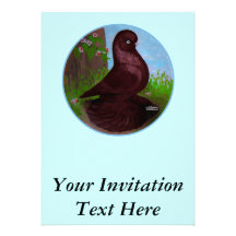 Red Tumbler Circle Invitation