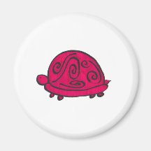 Red Turtle Fridge Magnet