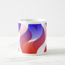 Red Twisty Design Mug