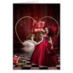 Red Valentine's Day Fairy Greeting Card