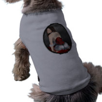Red Velvet Corset Dog Tee Shirt