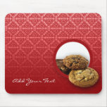 Red Velvet Damask Desserts Business Mousepads