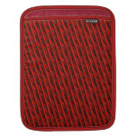 red velvet stripe pattern iPad sleeve