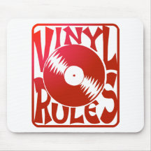 Red Vinyl Rules, ok? Mouse Pads