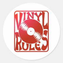 Red Vinyl Rules, ok? Stickers