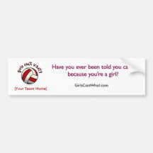 Red Volleyball Bumper Stickers