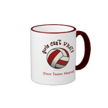 Red Volleyball Coffee Mug