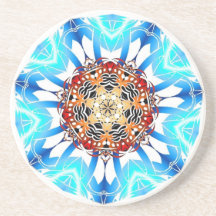 red vs blue tribal coaster