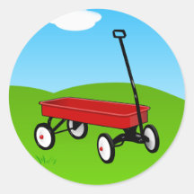 Red Wagon Sticker