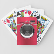 Red Washing Machine Barajas De Cartas