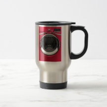 Red Washing Machine Tazas