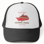 Red Wedding Cruise Favors Trucker Hats