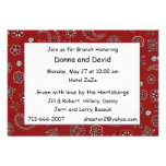 Red Western Bandana Custom Brunch Invite 8