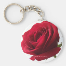 Red White and a Rose Products Keychain