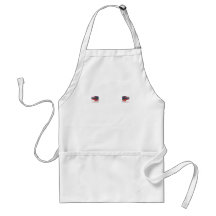 Red White and Black Bus on White Aprons