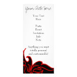 Red White and Black Notecard/Invitation