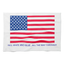 RED, WHITE AND BLUE...ALL THE WAY THROUGH! KITCHEN kitchen towels