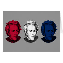Red, White, and Blue -- Andrew Jackson Cards