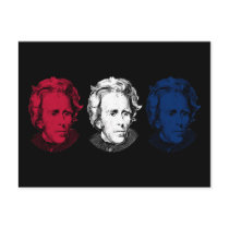 Red, White, and Blue -- Andrew Jackson Postcards