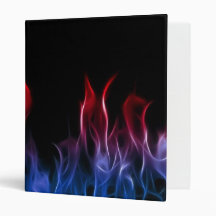 Red White and Blue Fractal Flames Binders