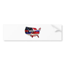 RED WHITE AND BLUE IS BACK BUMPER STICKERS