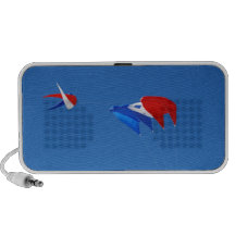 Red, White, and Blue Kite Speaker System