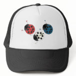 Red White and Blue Ladybugs Trucker Hat