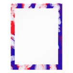 red white and blue letterhead template