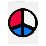 Red , White and Blue Peace Cards